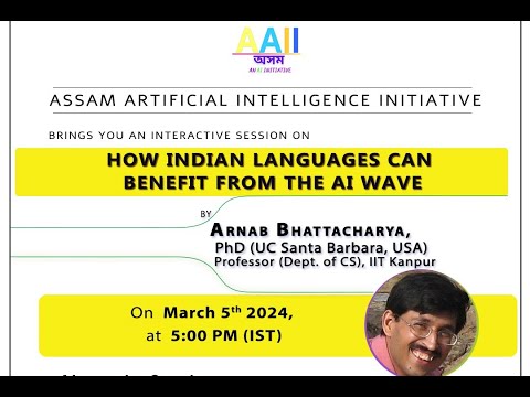 ATLS-33 | How Indian Languages Can Benefit from the AI Wave | Prof. Arnab Bhattacharya, IITK