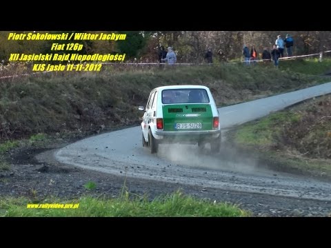 P. Sokołowski / W. Jachym - Fiat 126p - XII Jasielski Rajd Niepodległości KJS Jasło 11-11-2012