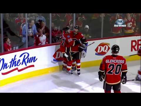 Lee Stempniak goal 3-2 Mar 13 2013 Detroit Red Wings vs Calgary Flames NHL Hockey