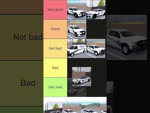 ERLC police vehicle tier list!