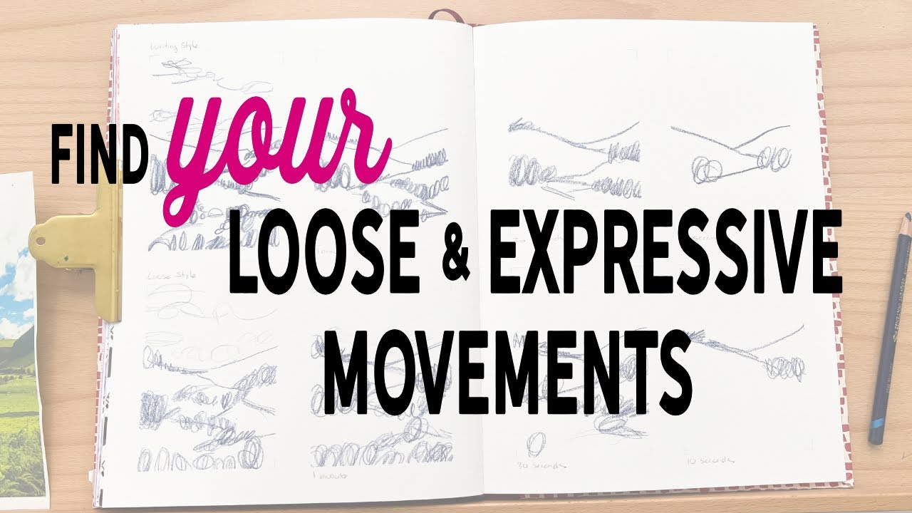 How to find physical comfort when making art - Quick and easy loose expressive exercises