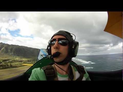1941 Stearman Biplane Aerobatics over Hawaii