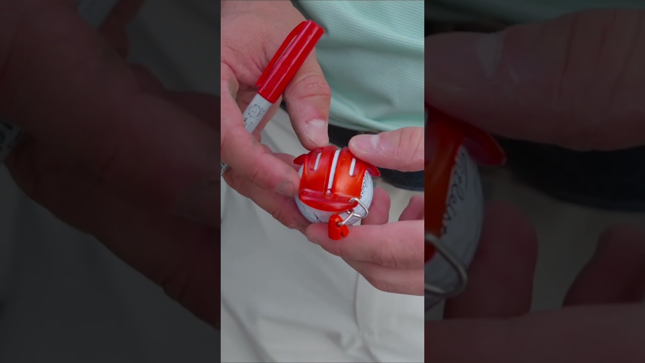 The GENIUS way Bryson marks his golf balls! 😲