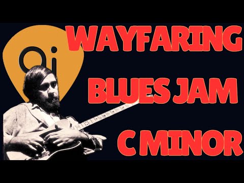 Wayfaring Slow Minor Blues Jam Track | Guitar Backing Track (C Minor / 59 BPM)