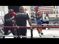 Trevor Bryan Vs Shalon Jackson Sparring At The Heavyweight Factory