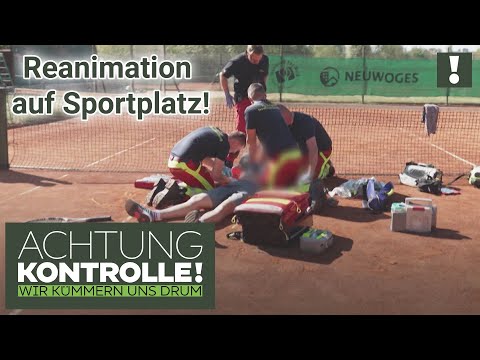 Leben durch REANIMATION gerettet? Mann bricht auf Sportplatz zusammen! | Achtung Kontrolle