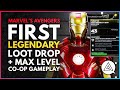 First LEGENDARY Drop & Max Level Co-op Gameplay w/ All Heroes | Marvel's Avengers