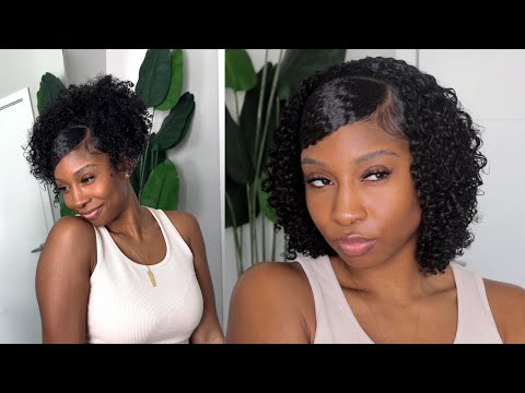quick & easy side part with swoop + frizz free curls...