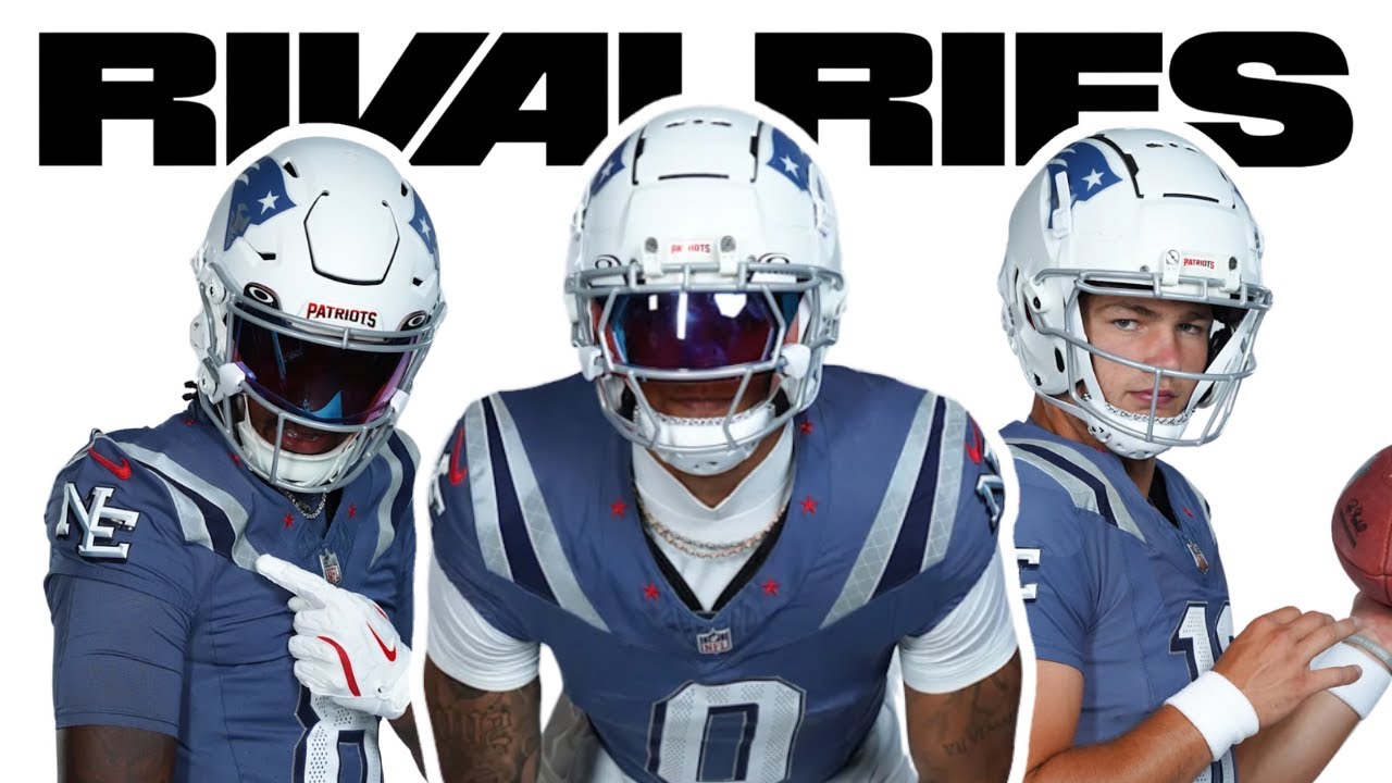 The Patriots NIKE x NFL RIVALRIES Uniforms are...