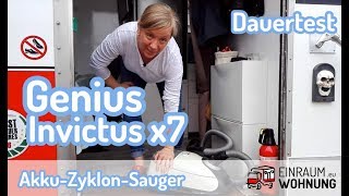 Dauertest im Wohnmobil: Genius Invictus x7 Akku-Zyklonsauger