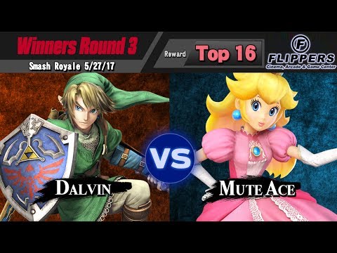 Smash Royale 5/27/17 - Winners Round 3 - Dalvin (Link) vs. Mute Ace (Peach)