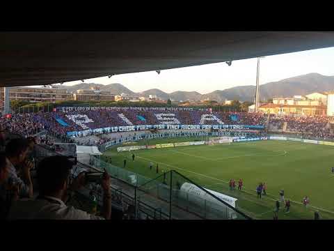 Coreografia curva Nord M. ALBERTI di PISA TRIESTINA finale andata Play Off