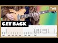 The Beatles Get Back Guitar Tab Lesson Cover Tutorial