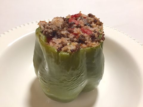 Stuffed Bell Peppers With Ground Beef and Rice | How...