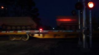 preview picture of video 'norfolk southern train near charleston international airport carring army tanks'
