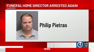 Funeral home director accused of stealing from clients arrested again