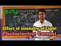 Effect Intensity Light Photoelectric Current Physics 12 Tamil MurugaMP