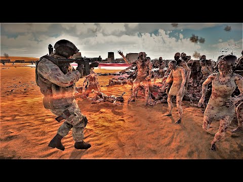 17.000 US SOLDIERS ON HILLS SHOOTING DOWN 1 MILLION ZOMBIES l Ultimate Epic battle Simulator 2 UEBS2