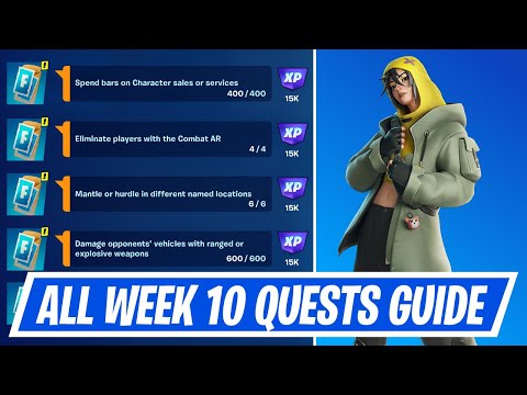 Fortnite Complete Week 10 Quests - How to EASILY Complete Week 10 Challenges in Chapter 5 Season 3