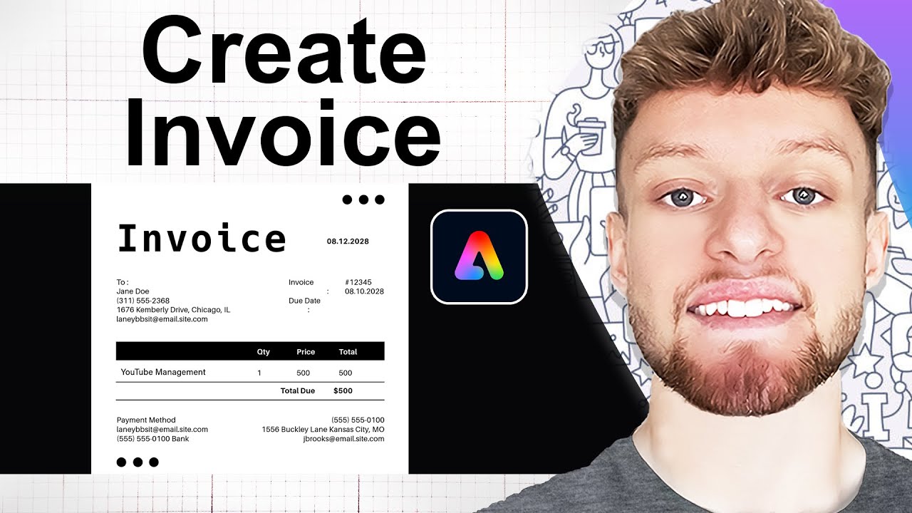 How To Create a Simple Invoice in Adobe Express (Step By Step)
