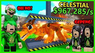 Aku Selamatkan Brainrot Super Langka Dari Mesin Press - Roblox Escape Getting Crushed For Brainrots