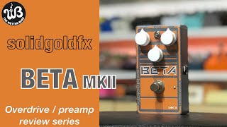 Video thumbnail for Warm sound and spot on saturation for bass, The solidgoldfx BETA mkII bass preamp/overdrive. by the wetter bass
