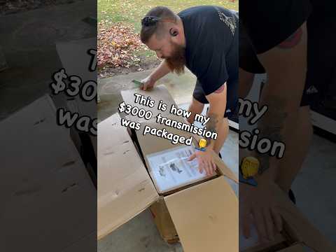 My brand new $3000 transmission arrived damaged #mechanic #carparts #shipping