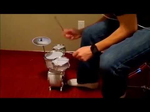 Wipeout Drum-over on mini desktop drum kit