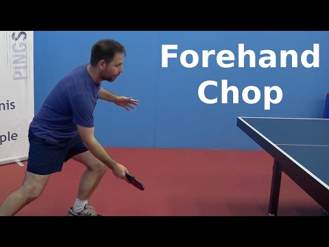 Forehand Chop | Table Tennis | PingSkills thumbnail