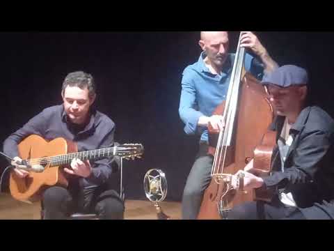 Robin Nolan Trio Shrewsbury Blackburn Theatre 15/04/23 clip of 'While my Guitar Gently Weeps'