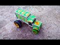 How To Make A Tractor At Home From Matchbox Diy Electric Tractor Mini Tractor Trolley