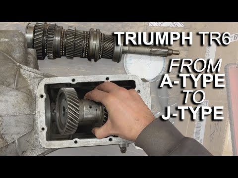 TR6 trans - A-type to J-type OD - Part 3 - Countershaft and main shaft cluster.