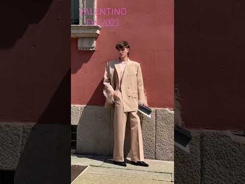 VALENTINO Milan FW Spring Summer 2024 #mensfashion #ValentinoNarratives  #mfw2023 #milanstreetstyle