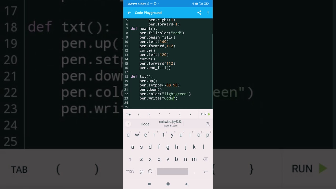 Impress your crush 🥰 by heart coding using python #python #shorts