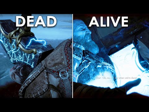 Thor Kills Kratos then Brings him back to Life - God of War Ragnarok