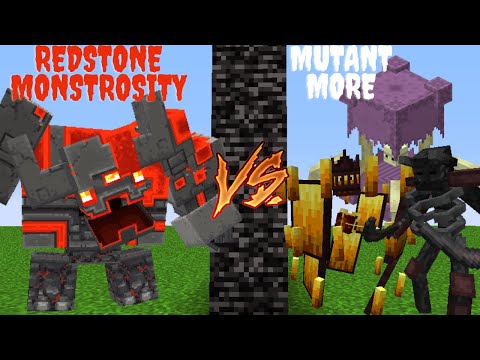 Ultimate Minecraft Mob Battle: Redstone Monstrosity vs Mutant!