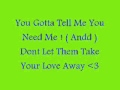 Ashanti- Dont Let Them With Lyrics
