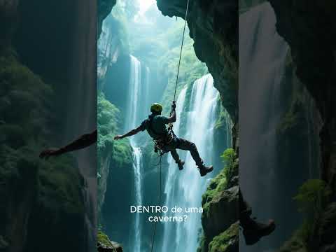 Aventura Extrema: CACHOEIRA SUBTERRÂNEA em Goiás! 🇧🇷 #Shorts