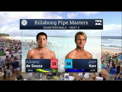 Adriano de Souza vs Josh Kerr - Quarterfinals, Heat 4 - 2015 Billabong Pipe Masters