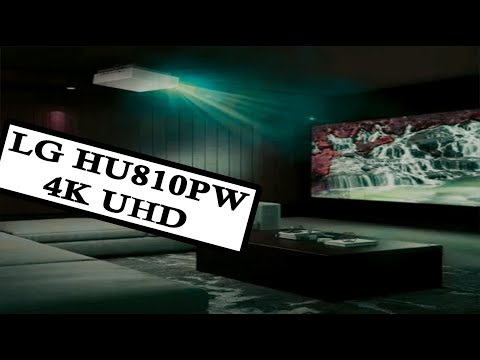 LG HU810PW 4K UHD 3840 x 2160 Smart Dual Laser CineBeam Projector with 97% DCI P3 & 2700 ANSI 2024