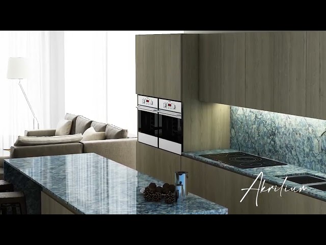 Кварцевый агломерат VicoStone BQ 8786 THUNDER BLUE