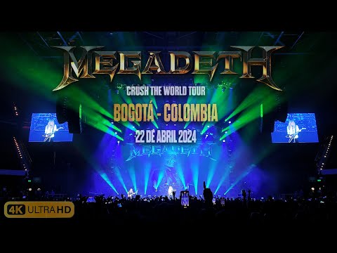 Megadeth | Crush The World Tour 22 de abril   Bogota Colombia | Full Show | 2024 | 4K