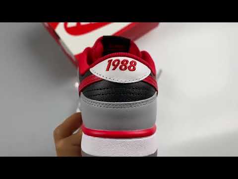 CAU x Nike Dunk Low Black Team Scarlet Classic Charcoal DR6189 001