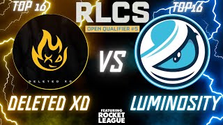 RLCS Open Qualifier #5 | Luminosity Gaming vs Deleted XD | Watched it from the opponents eyes!