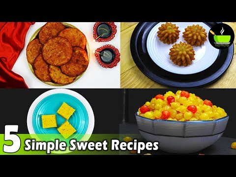 5 Sweet Recipes | Indian Sweets Recipe | Top 5 Easy Desserts to Make