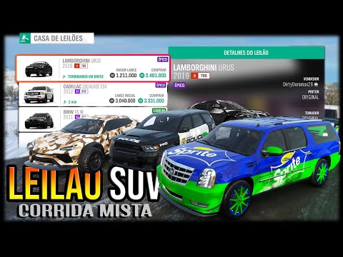Forza Horizon 4 - CORRIDA MISTA de LEILÃO com CARROS SUV