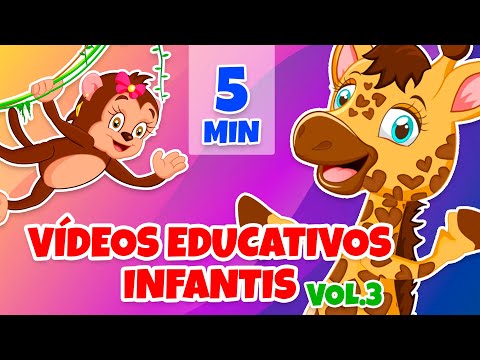 Vídeos Educativos Infantis Vol. 3 - Giramille 5 min | Desenho Animado Musical