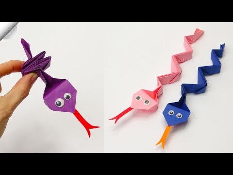 Amazing Paper Snake Moving paper toys