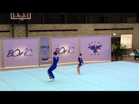 BOAC 2014   115   012   MxP   Age 10 18   Dyn   SUI   NSW Akroteam Schweiz, Malin Geyer & Simon Bäch