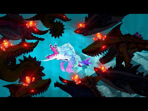 NEW ABYSSAURUS REX LIVE EVENT! SHARK INVADERS EATEN! - Hungry Shark Evolution